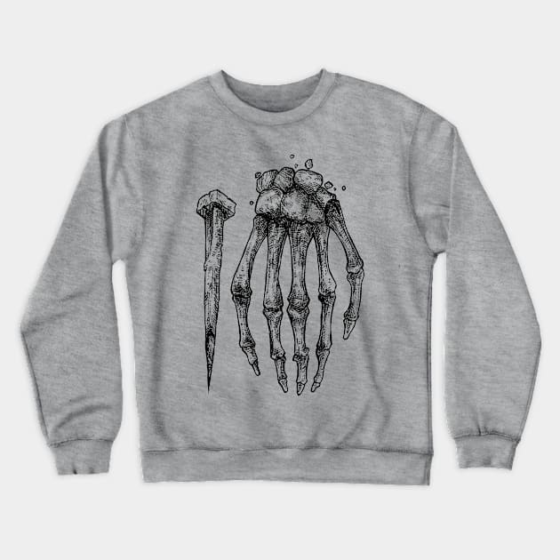 skeleton hand Crewneck Sweatshirt by donipacoceng